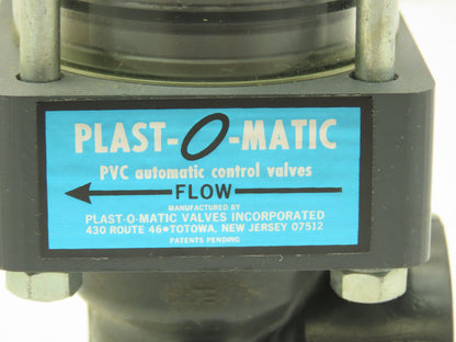 Plast-o-matic DS100B-NC 1" PVC Shutoff Valve NC Pneumatic Air Automatic Sch 80