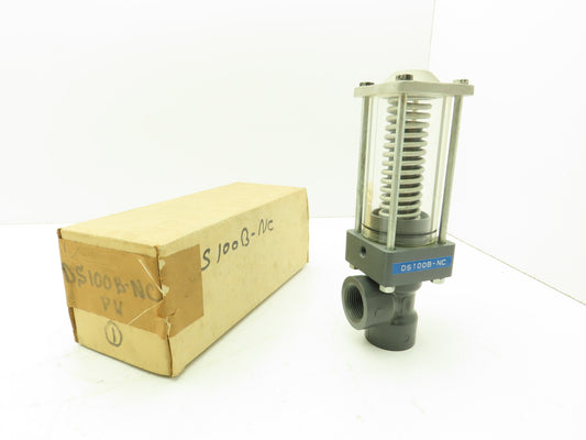 Plast-o-matic DS100B-NC 1" PVC Shutoff Valve NC Pneumatic Air Automatic Sch 80