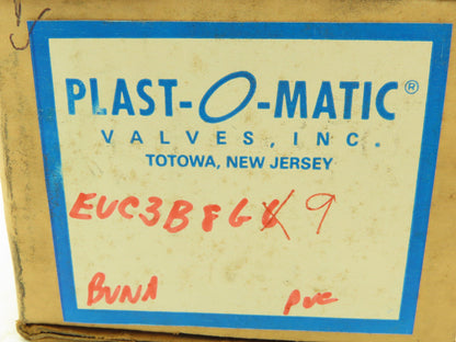 Plast-o-matic EUC3B8G9 Solenoid Valve PVC 3/8" NPT 10 PSI 120V Coil