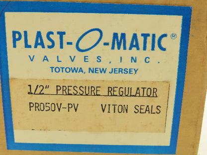 Plast-O-Matic PRO50V-PV Pressure Regulator 1/2" NPT Sch 80 PVC Pressure Reducer