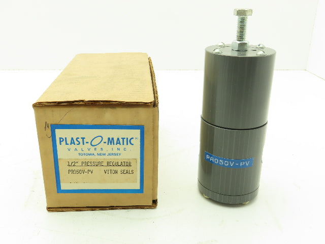 Plast-O-Matic PRO50V-PV Pressure Regulator 1/2" NPT Sch 80 PVC Pressure Reducer