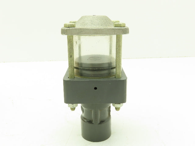 Plast-o-matic D075B 3/4" Shutoff Valve Double Action Pneumatic Controlled