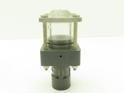 Plast-o-matic D075B 3/4" Shutoff Valve Double Action Pneumatic Controlled