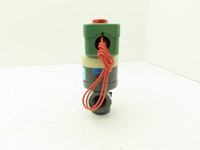 Plast-o-matic DAS5V16G20-PV Solenoid Valve 3/4" NPT Vented PVC Control Valve