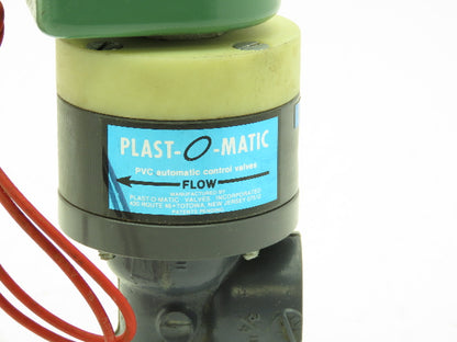 Plast-o-matic DAS5V16G20 Solenoid Valve 3/4" NPT Vented PVC Control Valve