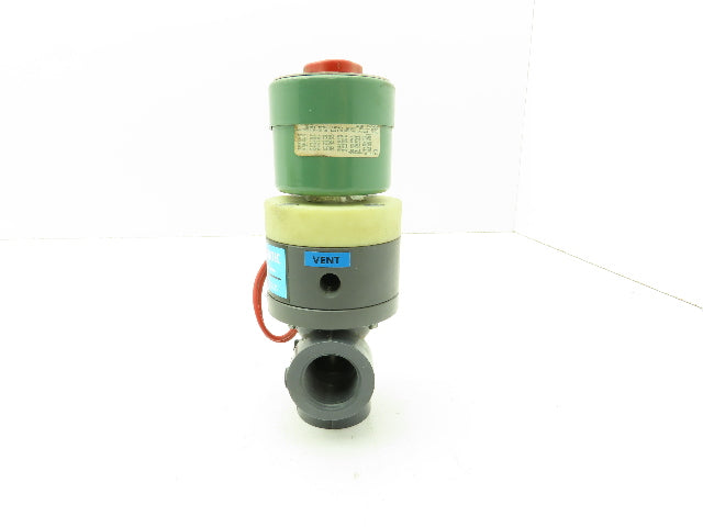 Plast-o-matic DAS5V16G20 Solenoid Valve 3/4" NPT Vented PVC Control Valve
