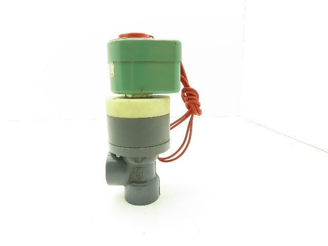 Plast-o-matic DAS5V16G20 Solenoid Valve 3/4" NPT Vented PVC Control Valve