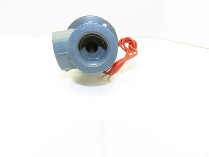 Plast-o-matic DAS5V16G20 Solenoid Valve 3/4" NPT Vented PVC Control Valve