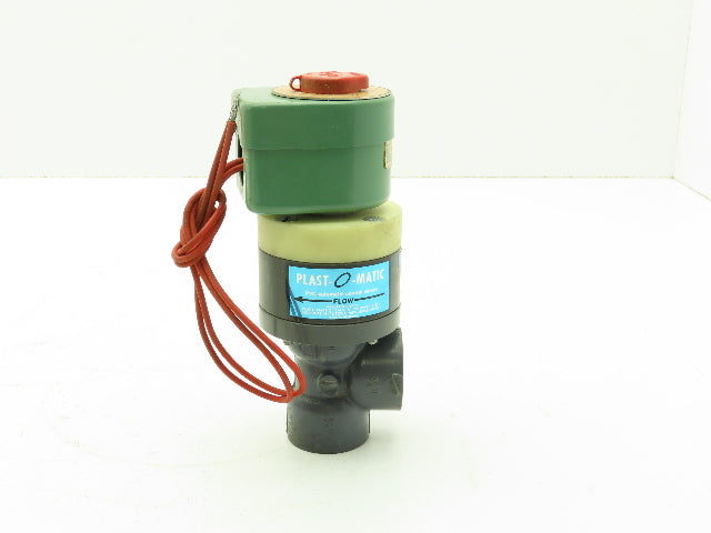 Plast-o-matic DAS5V16G20 Solenoid Valve 3/4" NPT Vented PVC Control Valve