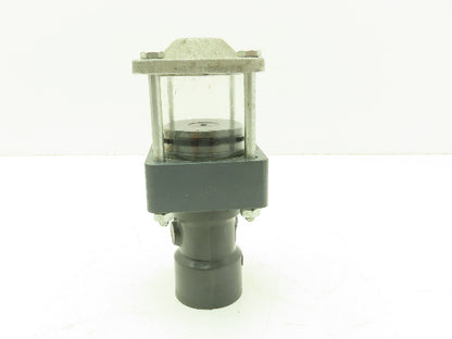 Plast-o-matic D100B 1" Shutoff Valve Pneumatic Air Powered Control PVC Sch 80