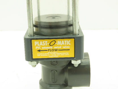 Plast-o-matic D100B 1" Shutoff Valve Pneumatic Air Powered Control PVC Sch 80