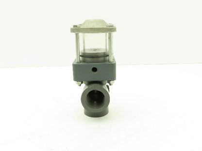 Plast-o-matic D100B 1" Shutoff Valve Pneumatic Air Powered Control PVC Sch 80