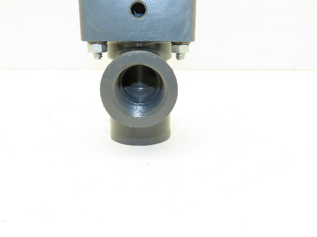Plast-o-matic D100B 1" Shutoff Valve Pneumatic Air Powered Control PVC Sch 80