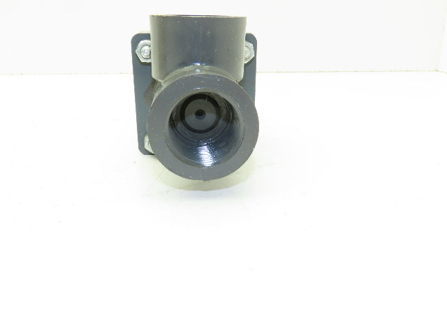 Plast-o-matic D100B 1" Shutoff Valve Pneumatic Air Powered Control PVC Sch 80