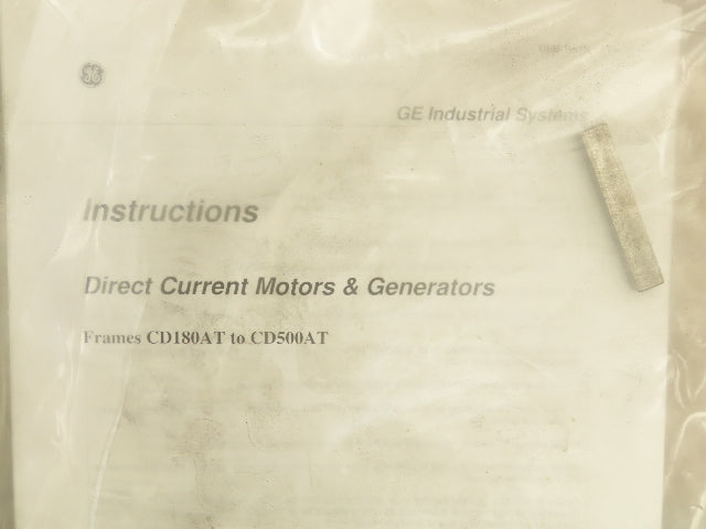 GE Kinematic 5Hp DC Motor 500V 8.35A 850/1700 RPM Tachometer 50VDC