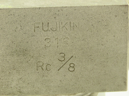 Fujikin FUFT-115C-70 Stainless Inline Filter 70 Micron Rc 3/8 Fine Series Pure