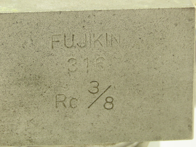 Fujikin FUFT-115C-70 Stainless Inline Filter 70 Micron Rc 3/8 Fine Series Pure