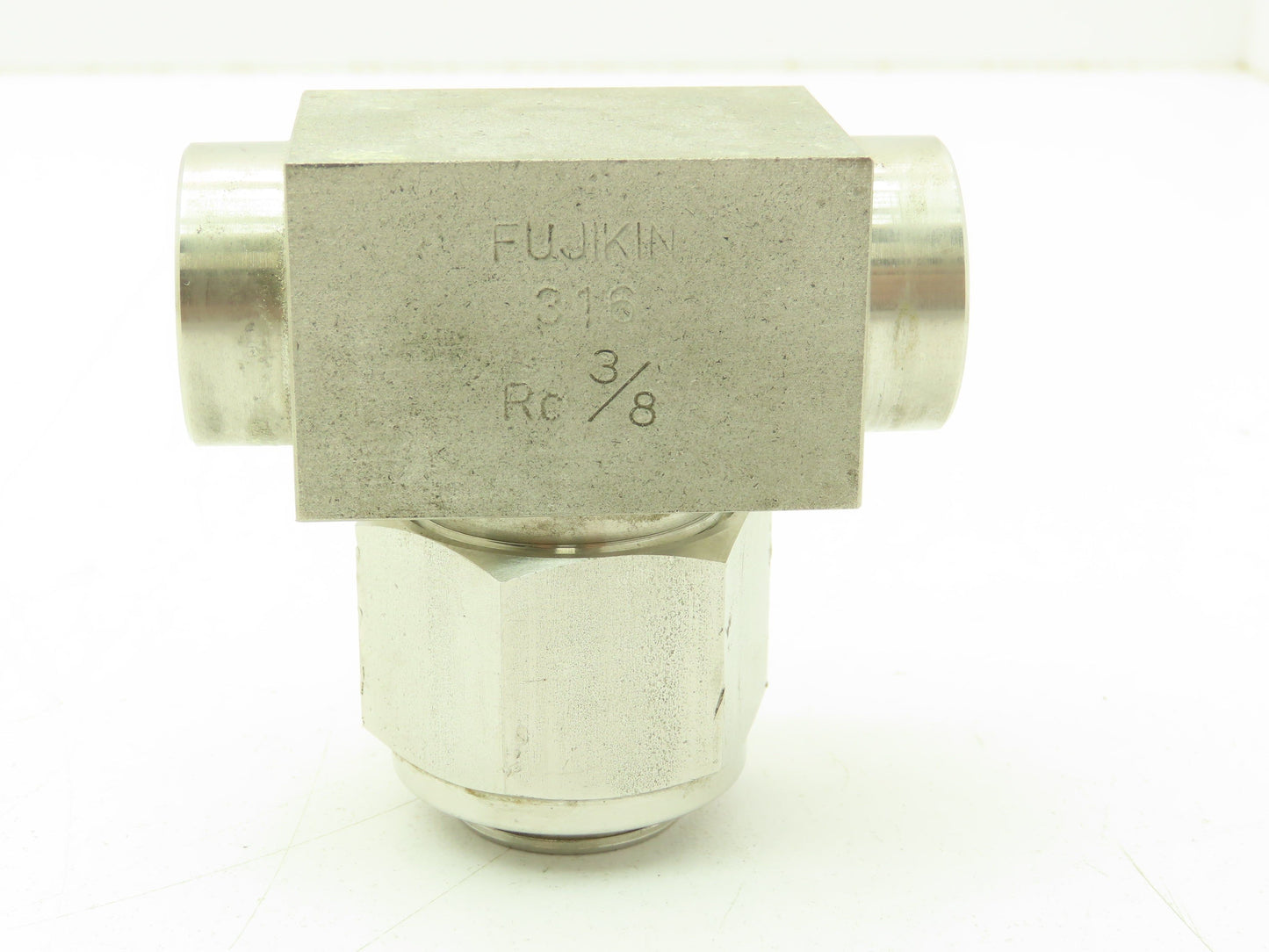 Fujikin FUFT-115C-70 Stainless Inline Filter 70 Micron Rc 3/8 Fine Series Pure