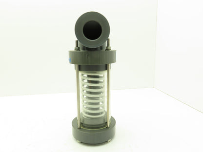 Plast-o-matic ES125LV-NO 1 1/4" Shutoff Valve Spring Return NO Pneumatic Powered