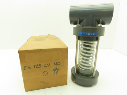 Plast-o-matic ES125LV-NO 1 1/4" Shutoff Valve Spring Return NO Pneumatic Powered