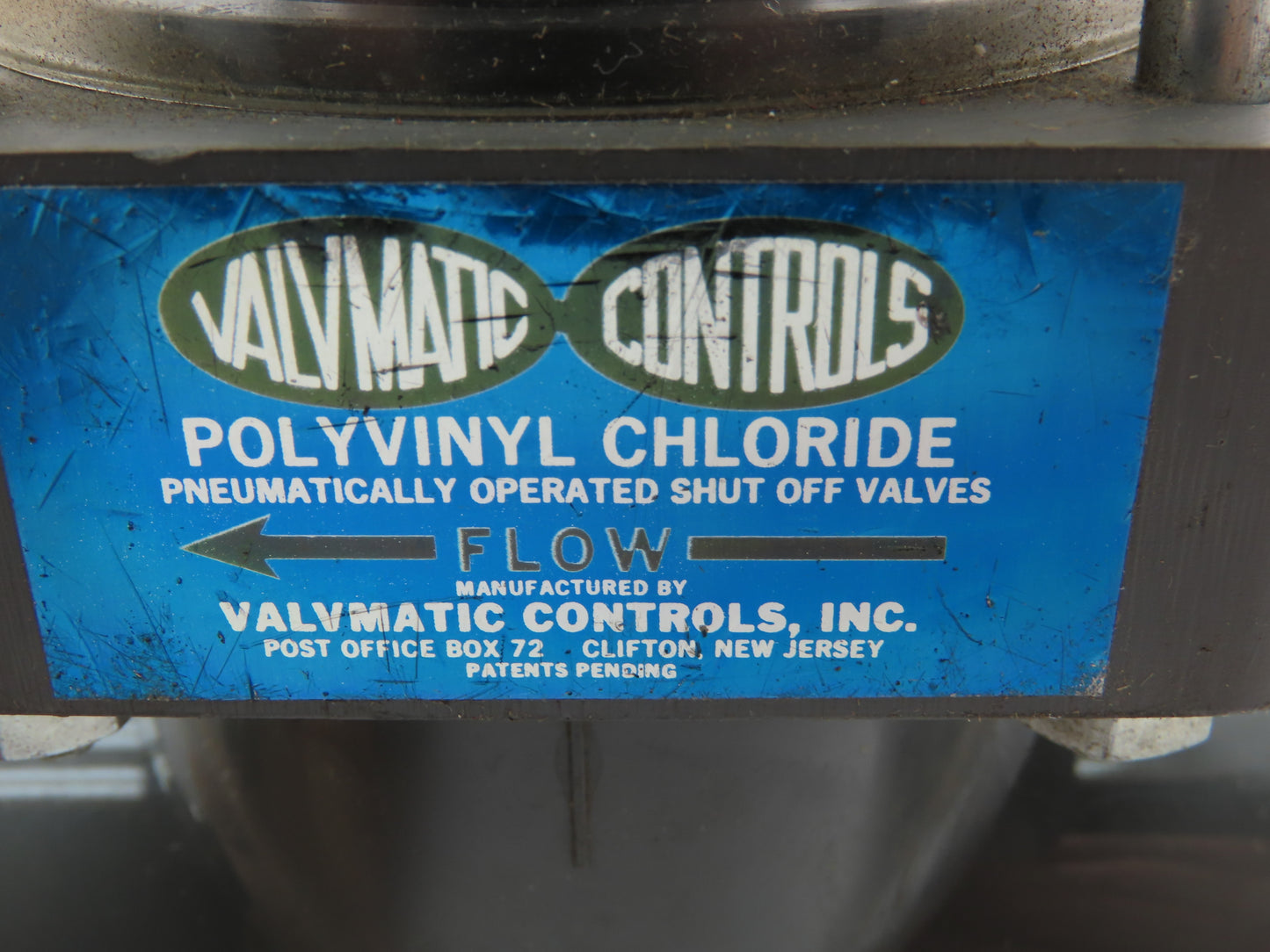 Valvmatic Controls E125B 1 1/4" Shutoff Valve Double Action Pneumatic Powered