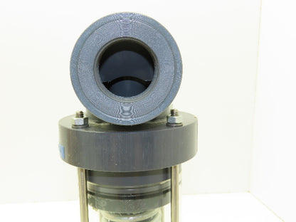 Plast-o-matic ES125V-NC 1 1/4" Shutoff Valve Spring Return NC Pneumatic Powered