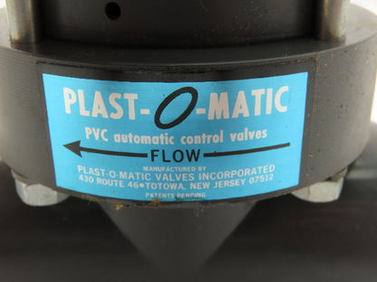 Plast-o-matic EA100V 1" Shutoff Valve Double Action Pneumatic Powered