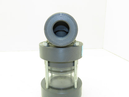 Plast-o-matic EA100V 1" Shutoff Valve Double Action Pneumatic Powered