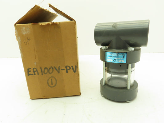 Plast-o-matic EA100V 1" Shutoff Valve Double Action Pneumatic Powered