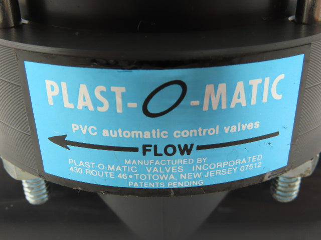 Plast-o-matic ETA100V-PV 1" Shutoff Valve Double O-ring Seal Pneumatic Powered