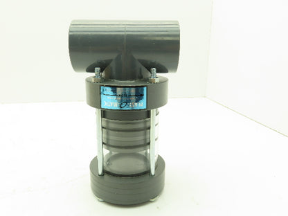 Plast-o-matic ETA100V-PV 1" Shutoff Valve Double O-ring Seal Pneumatic Powered
