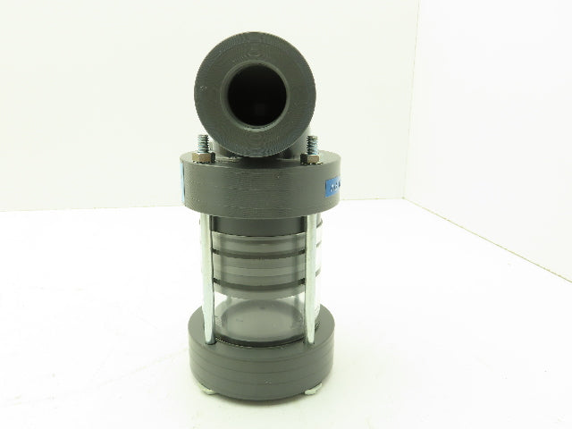 Plast-o-matic ETA100V-PV 1" Shutoff Valve Double O-ring Seal Pneumatic Powered