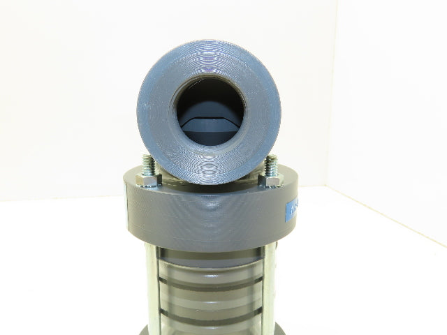 Plast-o-matic ETA100V-PV 1" Shutoff Valve Double O-ring Seal Pneumatic Powered