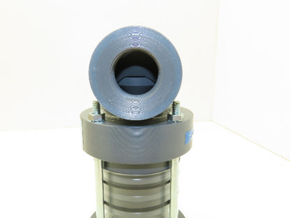 Plast-o-matic ETA100V-PV 1" Shutoff Valve Double O-ring Seal Pneumatic Powered