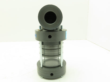 Plast-o-matic ETA100V-PV 1" Shutoff Valve Double O-ring Seal Pneumatic Powered