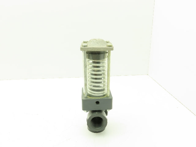 Plast-o-matic DS100V-NO 1" Shutoff Valve Spring Return NO Pneumatic Powered