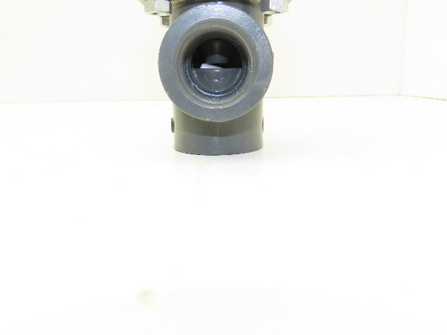 Plast-o-matic DS100V-NO 1" Shutoff Valve Spring Return NO Pneumatic Powered