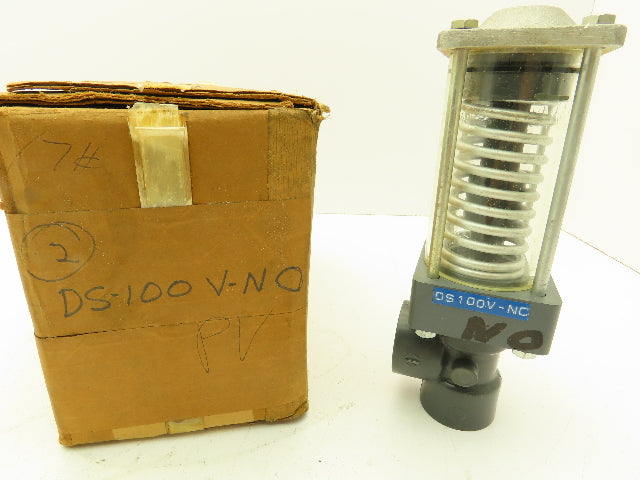 Plast-o-matic DS100V-NO 1" Shutoff Valve Spring Return NO Pneumatic Powered