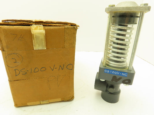 Plast-o-matic DS100V-NO 1" Shutoff Valve Spring Return NO Pneumatic Powered
