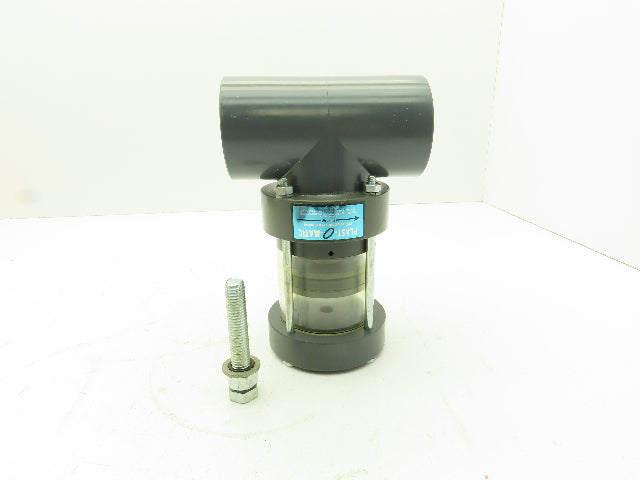 Plast-o-matic ELT150B-LS-PV 1 1/2" Shutoff Valve Double Action Pneumatic Powered