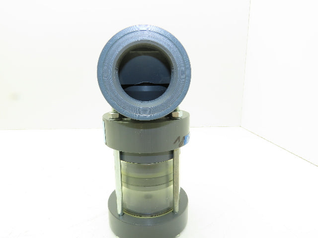 Plast-o-matic ELT150B-LS-PV 1 1/2" Shutoff Valve Double Action Pneumatic Powered