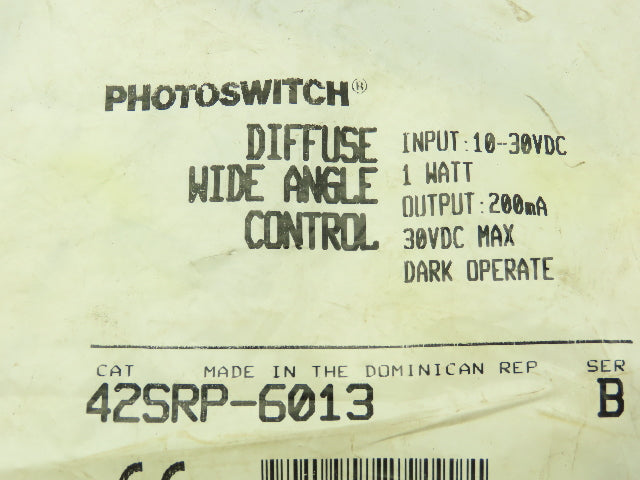 Allen Bradley 42SRP-6013 Photoswitch Compact Photo Sensor Diffuse Wide Angle