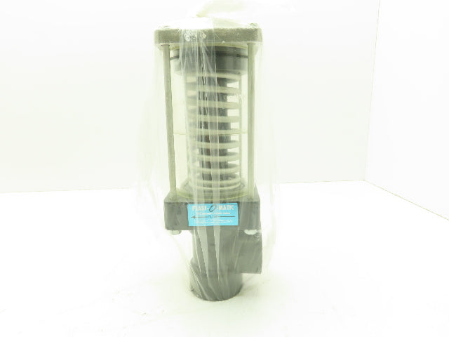 Plast-o-matic ES150LV-NO 1 1/2" Shutoff Valve Spring Return NO Pneumatic Powered