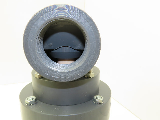 Plast-o-matic EAT150V 1 1/4" Shutoff Valve Double Action Seal Pneumatic PVC