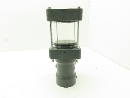 Plast-o-matic DA-200V-PV 2" Shutoff Valve PVC Double Action Pneumatic 2" NPT