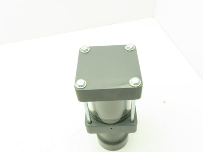 Plast-o-matic DA-200V-PV 2" Shutoff Valve PVC Double Action Pneumatic 2" NPT