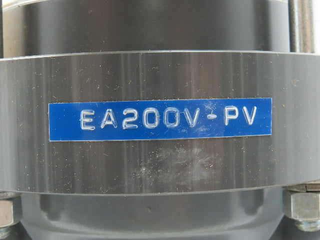 Plast-o-matic EA200V 2" Shutoff Valve Double Action Pneumatic 2" NPT Sch 80 PVC