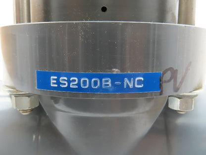 Plast-o-matic ES200B-NC 2" Shutoff Valve PVC Spring Return NC Pneumatic Powered