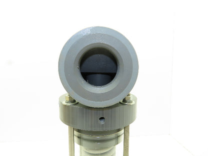 Plast-o-matic ES200B-NC 2" Shutoff Valve PVC Spring Return NC Pneumatic Powered