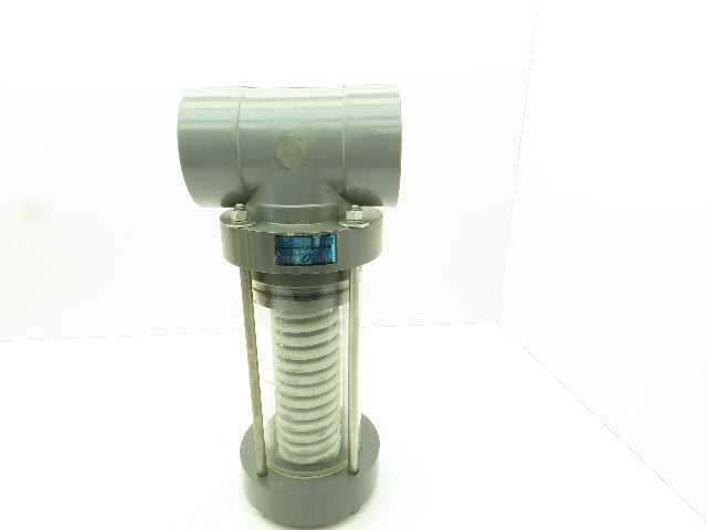 Plast-o-matic ES200B-NC 2" Shutoff Valve PVC Spring Return NC Pneumatic Powered